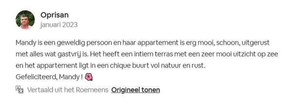 Review Airbnb januari 2023